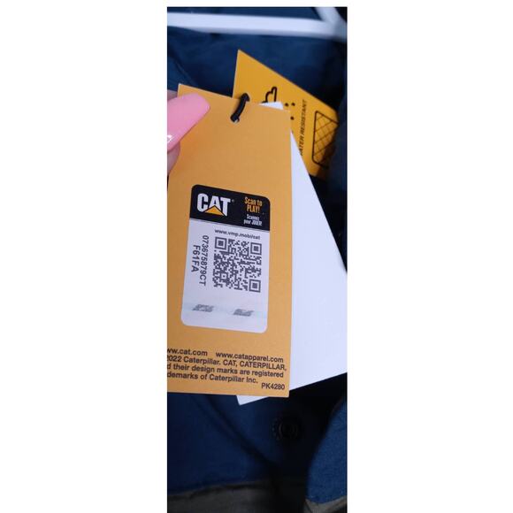 Caterpillar Two Toned Quilted Water Resistant Vest Men's Size Large - Picture 6 of 7